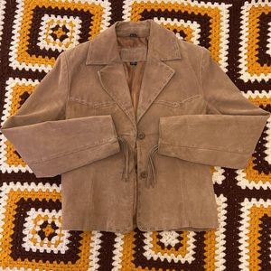 Brown vintage leather jacket